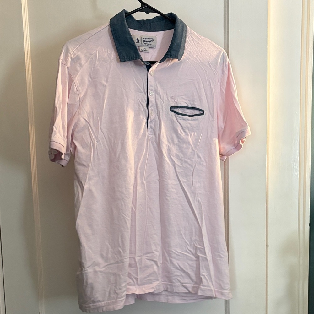 Original Penguin Light Pink Polo with Collar